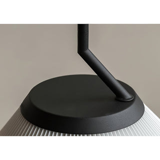 Knell Suspension en Métal Noir Plastique Plissée Minimaliste Moderne