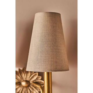 Nimb Applique Murale Double en Tissu et Laiton Élégance Premium