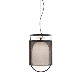 Solara Suspension Cylindre en Maille Accent en Laiton Industriel
