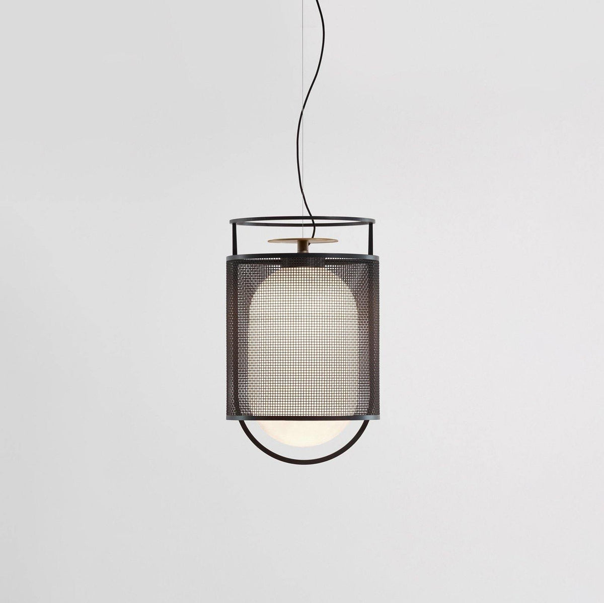 Cyreris Suspension Cylindre en Maille Accent en Laiton Industriel