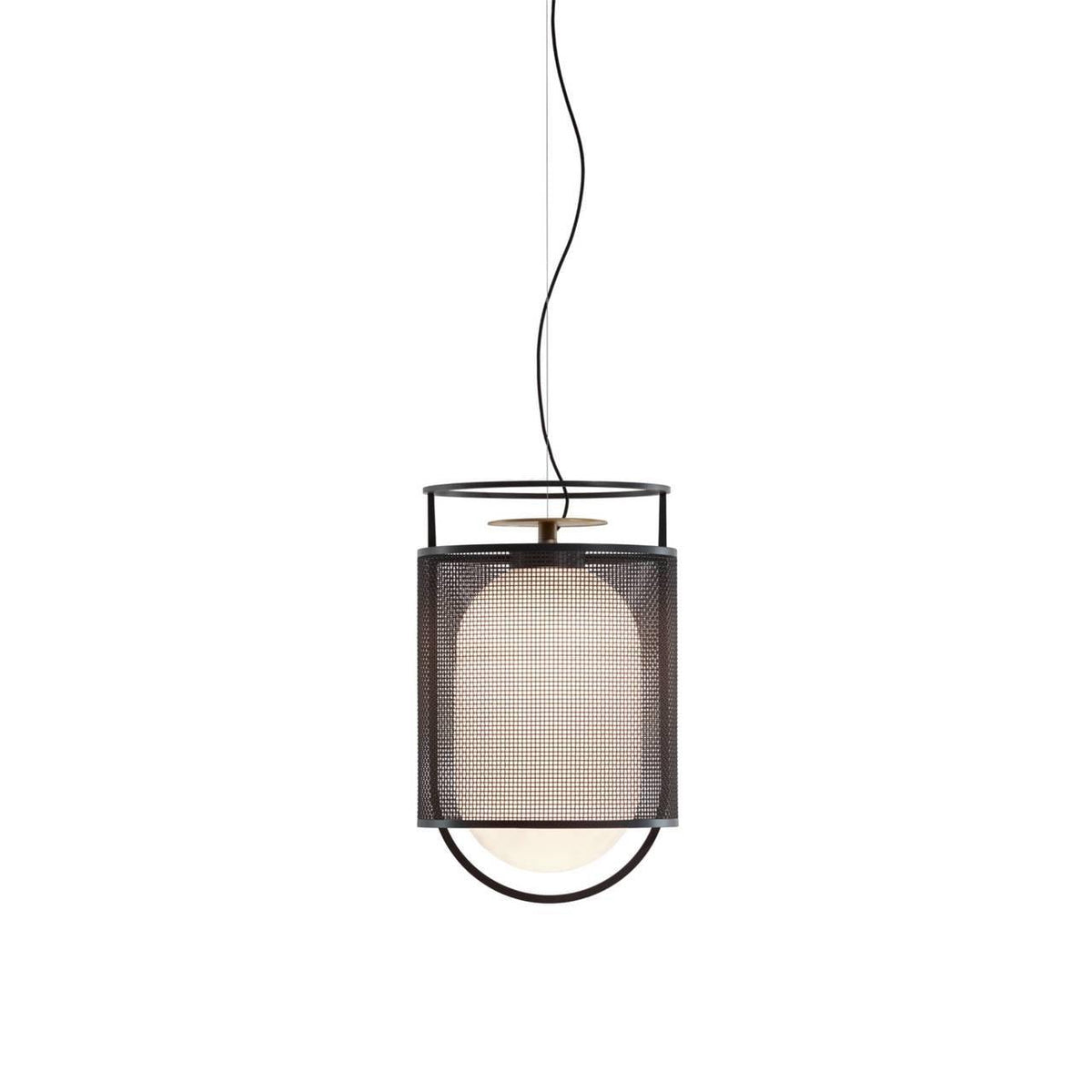 Cyreris Suspension Cylindre en Maille Accent en Laiton Industriel