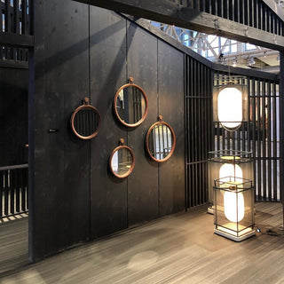 Solara Suspension Cylindre en Maille Accent en Laiton Industriel