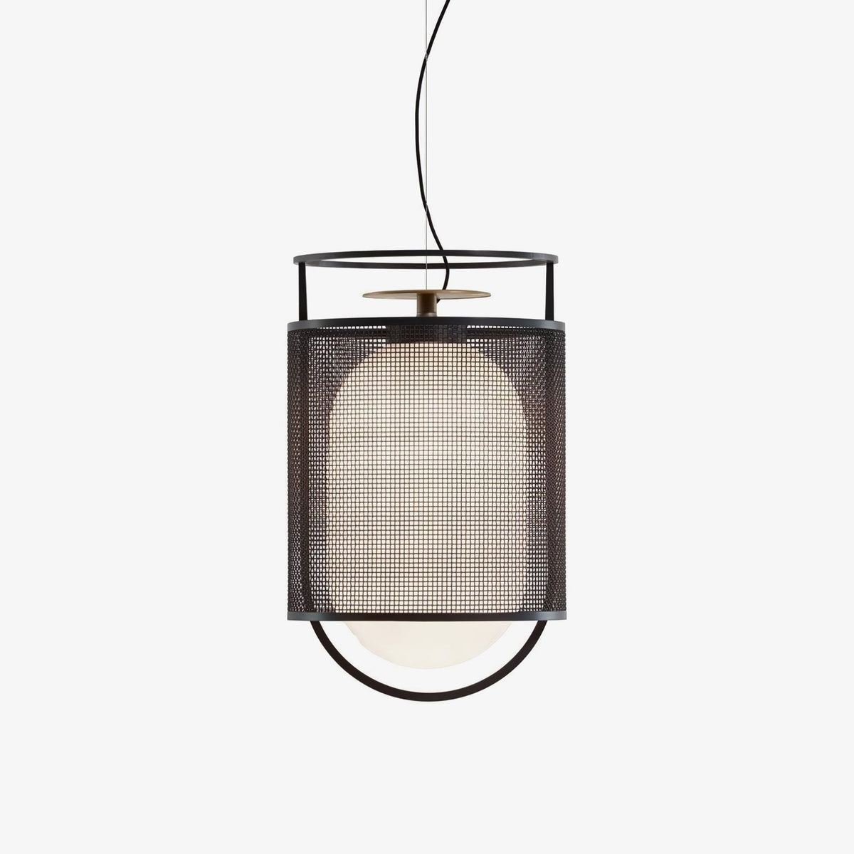 Cyreris Suspension Cylindre en Maille Accent en Laiton Industriel