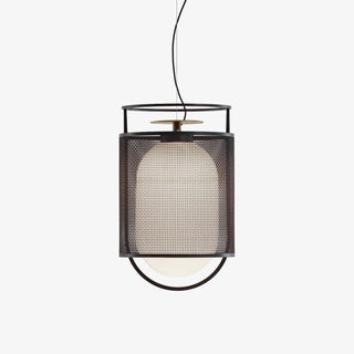 Solara Suspension Cylindre en Maille Accent en Laiton Industriel