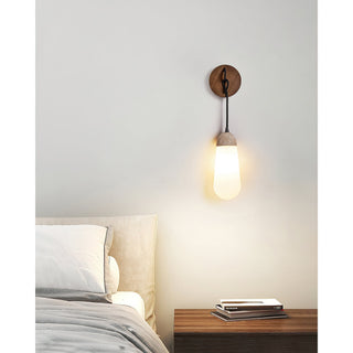 Radiant Applique Murale Bois Travertin Minimaliste Moderne