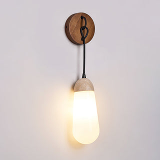 Radiant Applique Murale Bois Travertin Minimaliste Moderne