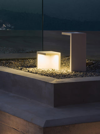 Liam Modern Steel Table Light-Neutral Decor