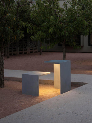 Liam Modern Steel Table Light-Neutral Decor