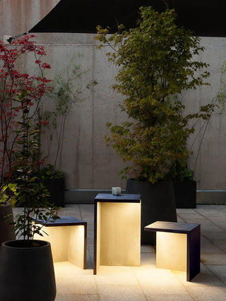 Liam Modern Steel Table Light-Neutral Decor