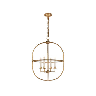 Sylph Suspension Métal Laiton Ouvert Industriel Vintage