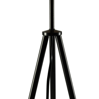 Ritta Lampadaire Trépied Moderne, Métal/Rotin, Bois, Salon