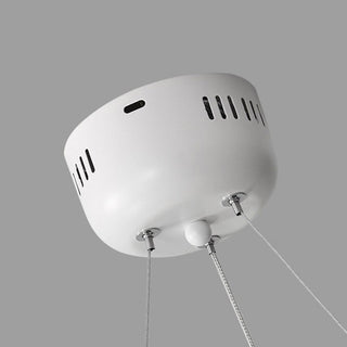 Arisha Plafonnier/Suspension Petale Moderne, Metal/Acrylique, Blanc, Salon