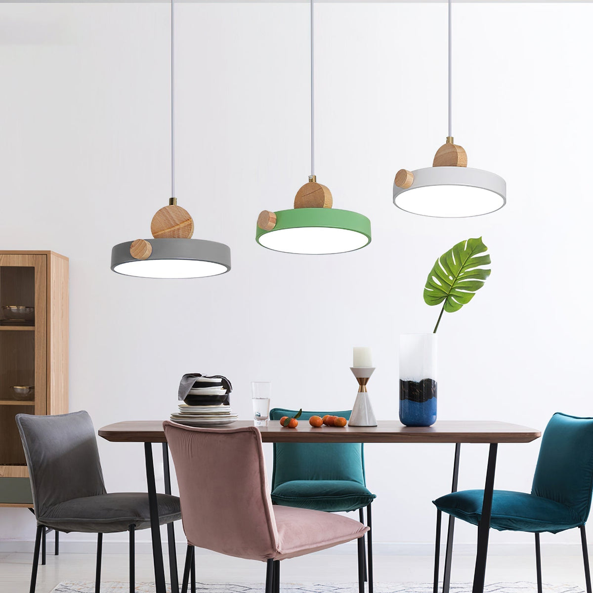 Detroit Pendant Light in grey finish.