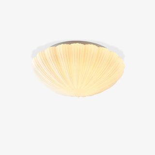 Solara Plafonnier Forme Coquillage Cannelé Doux Élégant