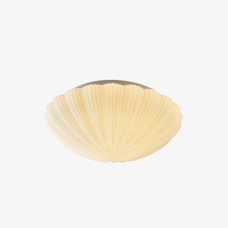 Solara Plafonnier Forme Coquillage Cannelé Doux Élégant