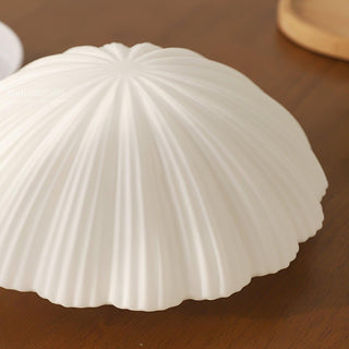 Solara Plafonnier Forme Coquillage Cannelé Doux Élégant