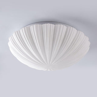 Solara Plafonnier Forme Coquillage Cannelé Doux Élégant
