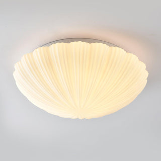 Solara Plafonnier Forme Coquillage Cannelé Doux Élégant