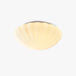 Solara Plafonnier Forme Coquillage Cannelé Doux Élégant
