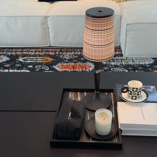 Karma Lampe de Table en Fer Elvior (Batterie Intégrée)