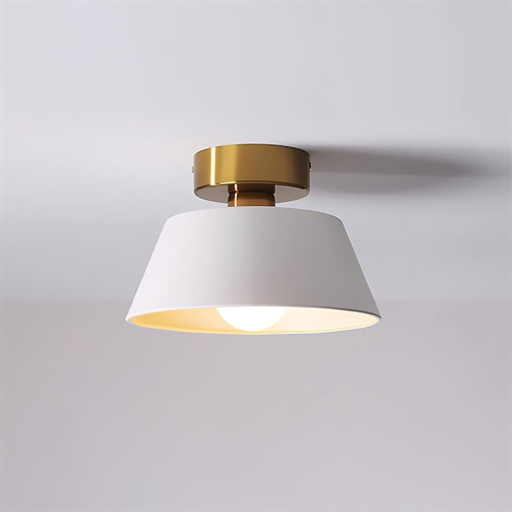 Ceiling Light Metal Canopy Modern Flush Mount Fixture Minimalist-Neutral Decor