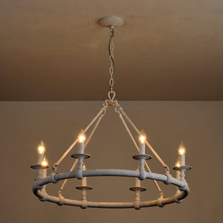 Unite Lustre Rond Industriel Vintage En Métal Doré