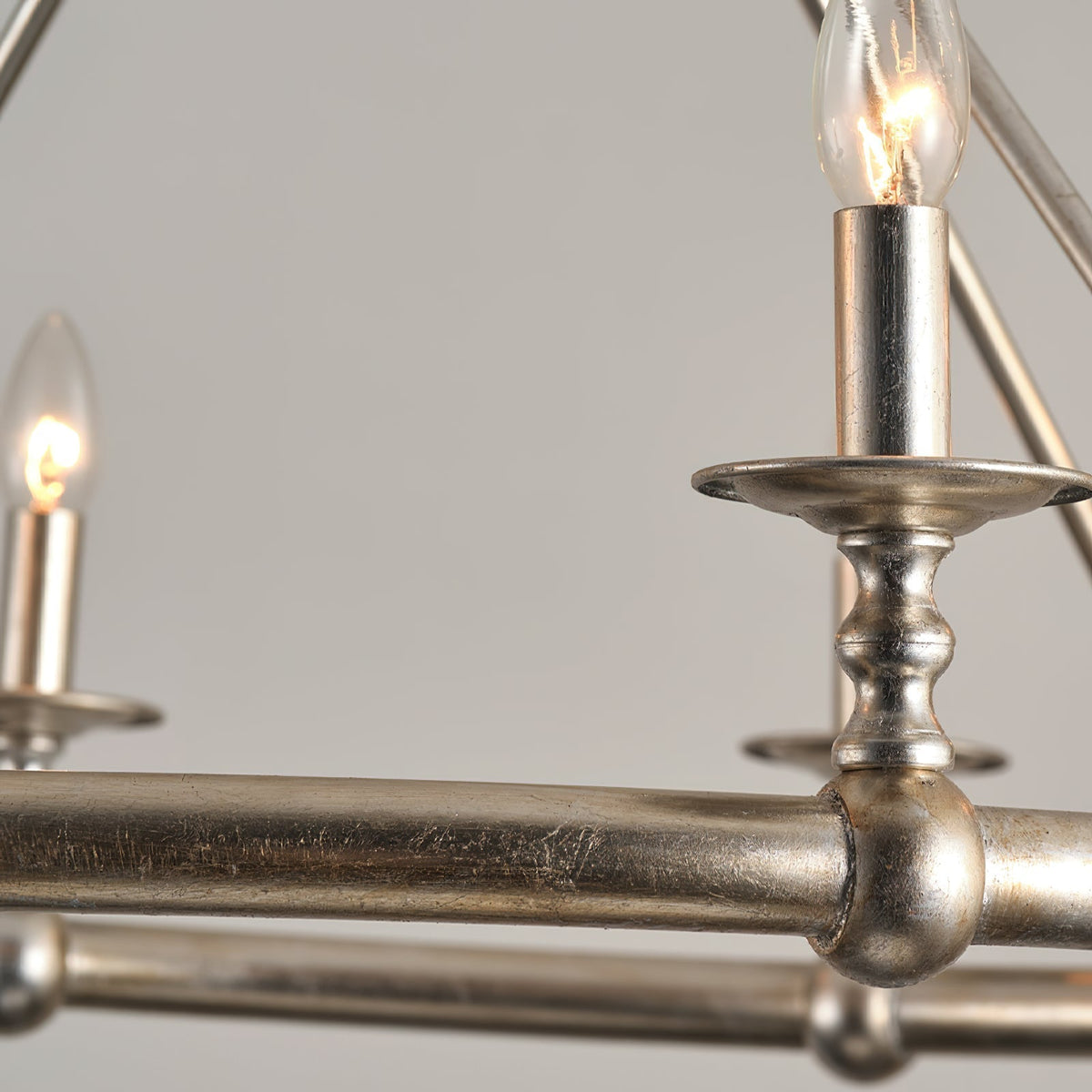 Unite Lustre Rond Industriel Vintage En Métal Doré