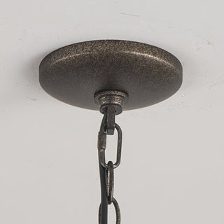 Unite Lustre Rond Industriel Vintage En Métal Doré