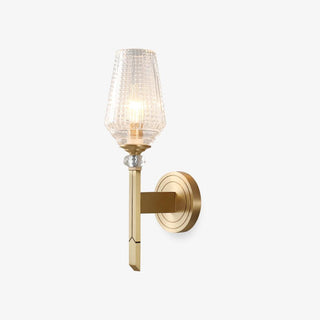 Lustra Applique Murale Laiton Cristal Élégante