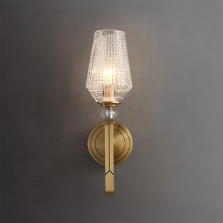 Lustra Applique Murale Laiton Cristal Élégante
