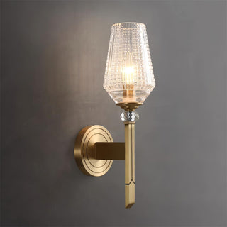 Lustra Applique Murale Laiton Cristal Élégante