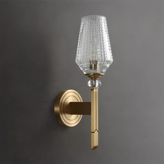 Lustra Applique Murale Laiton Cristal Élégante