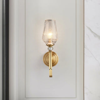 Lustra Applique Murale Laiton Cristal Élégante