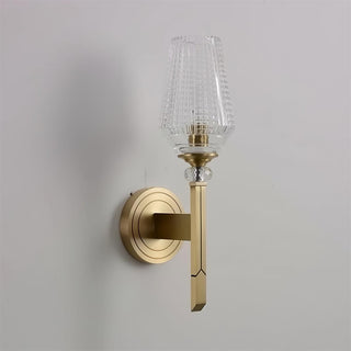 Lustra Applique Murale Laiton Cristal Élégante