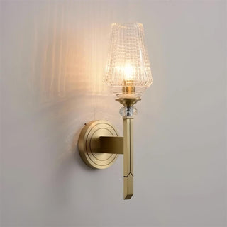 Lustra Applique Murale Laiton Cristal Élégante