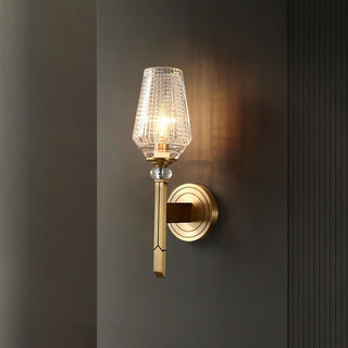 Lustra Applique Murale Laiton Cristal Élégante