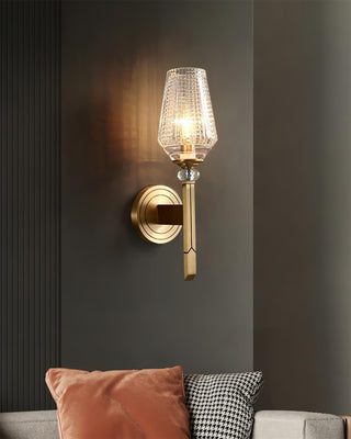 Lustra Applique Murale Laiton Cristal Élégante