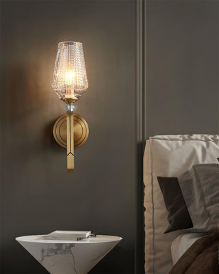 Lustra Applique Murale Laiton Cristal Élégante