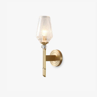 Lustra Applique Murale Laiton Cristal Élégante