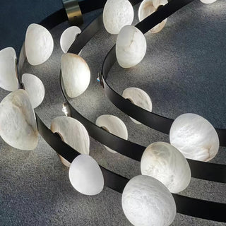 Evcaria Lustre Moderne en Albâtre