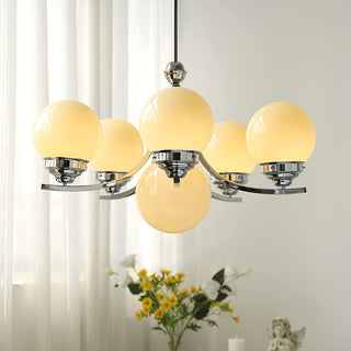 Lustra Lustre Globe Chrome Moderne 5-Lumières