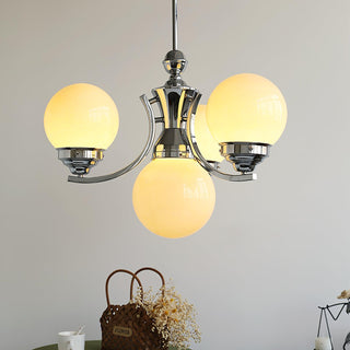 Lustra Lustre Globe Chrome Moderne 5-Lumières