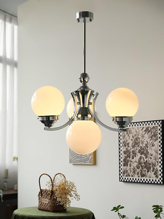 Lustra Lustre Globe Chrome Moderne 5-Lumières