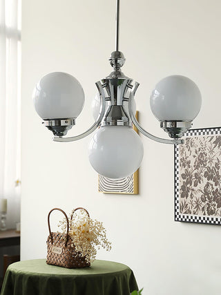 Lustra Lustre Globe Chrome Moderne 5-Lumières