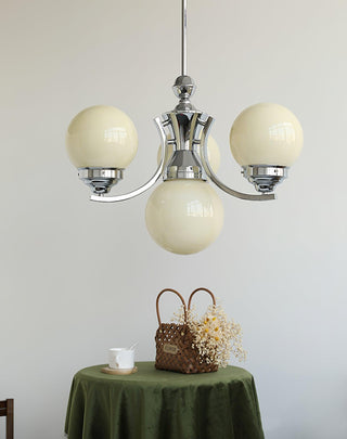 Lustra Lustre Globe Chrome Moderne 5-Lumières