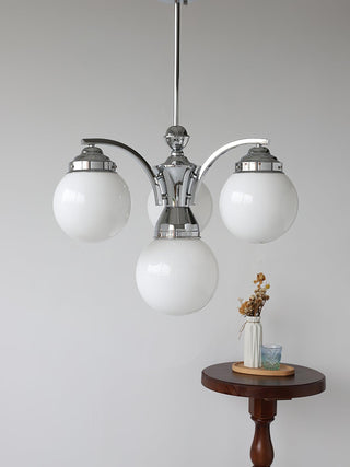 Lustra Lustre Globe Chrome Moderne 5-Lumières
