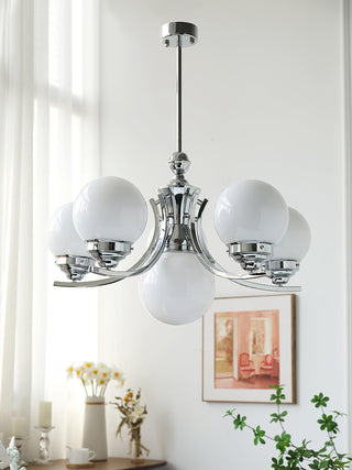 Lustra Lustre Globe Chrome Moderne 5-Lumières