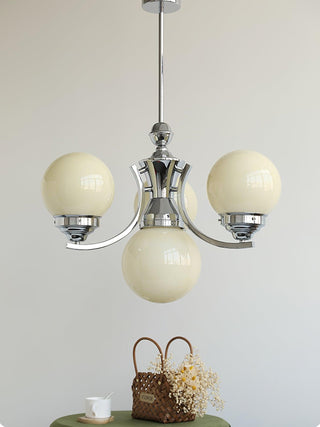 Lustra Lustre Globe Chrome Moderne 5-Lumières