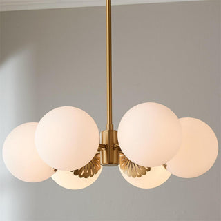 Whisper Lustre Globe Laiton Verre Minimaliste Moderne