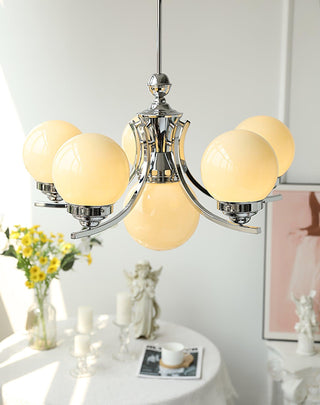 Lustra Lustre Globe Chrome Moderne 5-Lumières